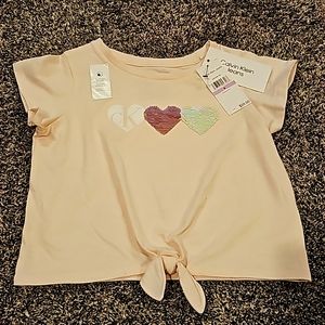 NWT CK girls heart ❤️💙 shirt